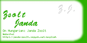 zsolt janda business card